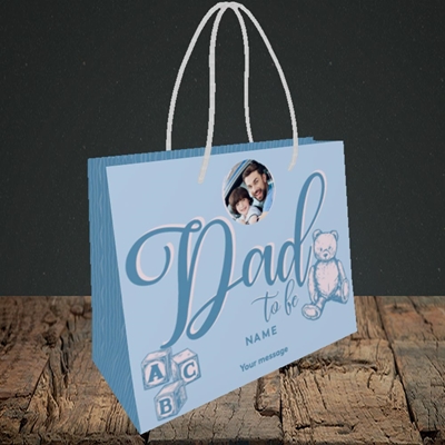 Picture of Dad To Be, Pregnancy Design, Small Landscape Gift Bag