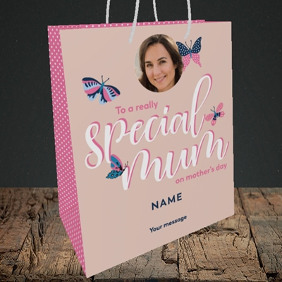 Picture of Butterflies, Mother's Day Design, Medium Portrait Gift Bag