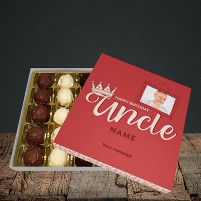 Picture of Uncle (Crown), Birthday Design, Choc 25