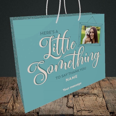 Picture of A Little Something, Thank You Design, Medium Landscape Gift Bag