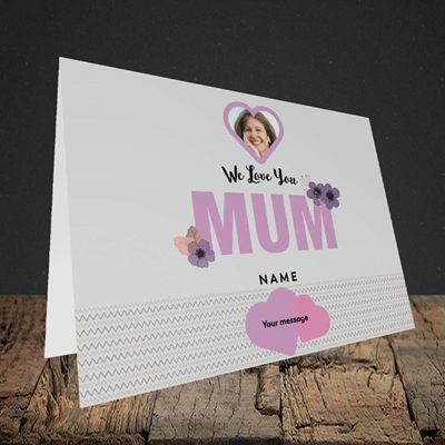 Picture of We Love Mum, Mother's Day Design, Landscape Greetings Card