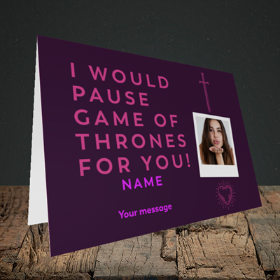 Picture of Game Of Thrones, Valentine's Design, Landscape Greetings Card