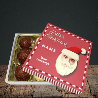 Picture of Father Christmas Mask, Christmas Design, Choc 9