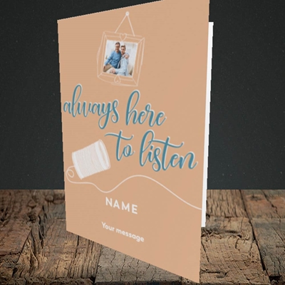 Picture of Always Here, Thinking of You Design, Portrait Greetings Card