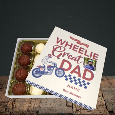 Picture of Wheelie Great Dad, Father's Day Design, Choc 16