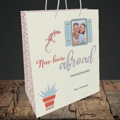 Picture of New Home Abroad, New Home Design, Medium Portrait Gift Bag