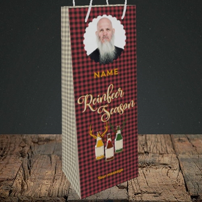Picture of Reinbeer, Christmas Design, Bottle Bag