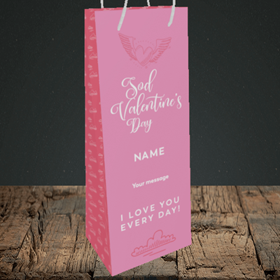 Picture of Sod Valentine's Day, (Without Photo) Valentine's Design, Bottle Bag