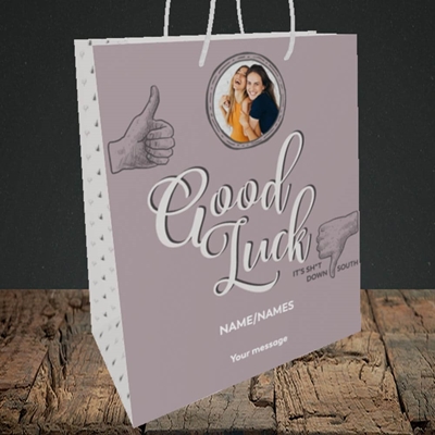 Picture of Sh*t Down South, New Home Design, Medium Portrait Gift Bag