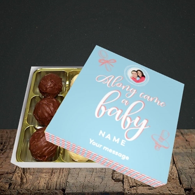 Picture of Along Came A Boy, New Baby Design, Choc 9