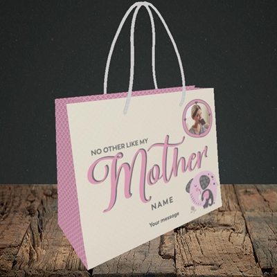 Picture of My Mother, Birthday Design, Small Landscape Gift Bag