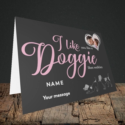 Picture of I Like Doggie, Valentine's Design, Landscape Greetings Card