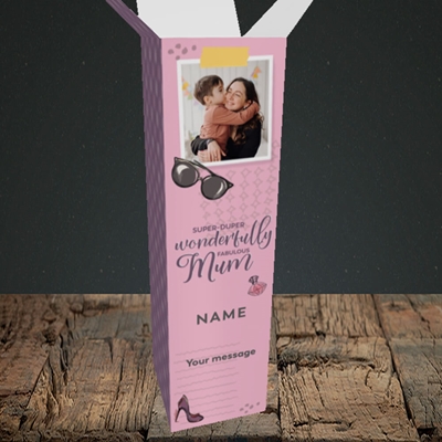 Picture of Super-Duper, Mother's Day Design, Upright Bottle Box