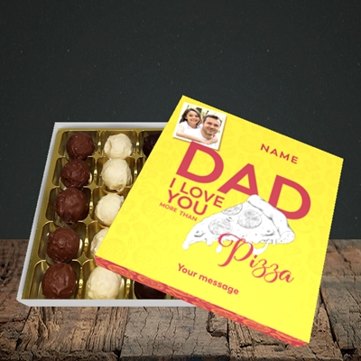 Picture of Love You More Than Pizza, Father's Day Design, Choc 25