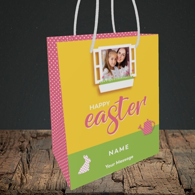 Picture of Window, Easter Design, Small Portrait Gift Bag
