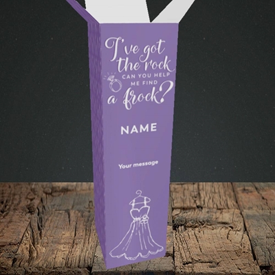 Picture of Got The Rock(Without Photo), Wedding Design, Upright Bottle Box