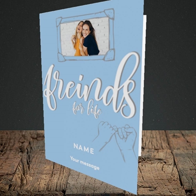 Picture of Friends For Life, Thinking of You Design, Portrait Greetings Card