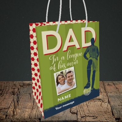 Picture of League Of His Own, Father's Day Design, Small Portrait Gift Bag