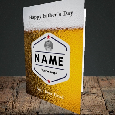 Picture of Premium Father, Father's Day Design, Portrait Greetings Card