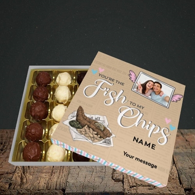 Picture of Fish To My Chips, Valentine's Design, Choc 25