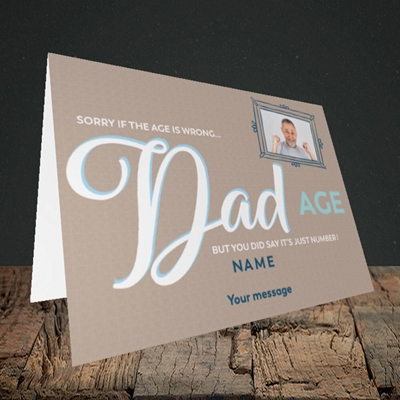 Picture of Wrong Age Dad, Birthday Design, Landscape Greetings Card