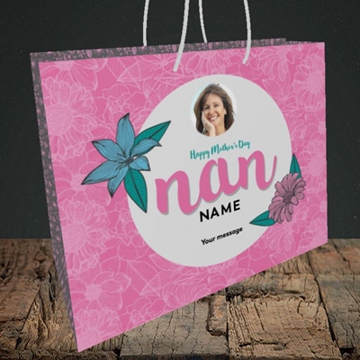 Picture of Happy Mother's Day Nan, Mother's Day Design, Medium Landscape Gift Bag