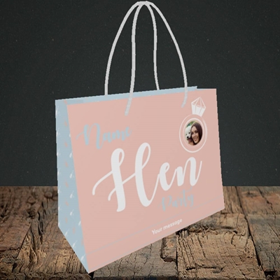 Picture of Hen Party Peach, Wedding Design, Small Landscape Gift Bag
