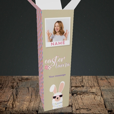 Picture of Easter Lama, Easter Design, Upright Bottle Box