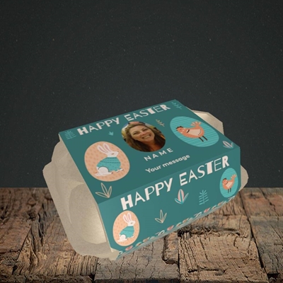 Picture of Easter Egg Farm, Easter Design, 6 Egg Box