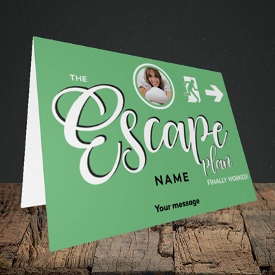 Picture of Escape Plan, Leaving Design, Landscape Greetings Card