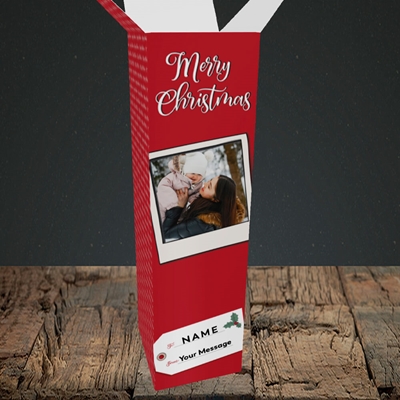 Picture of 2. A Merry Christmas Polaroid, Christmas Design, Upright Bottle Box