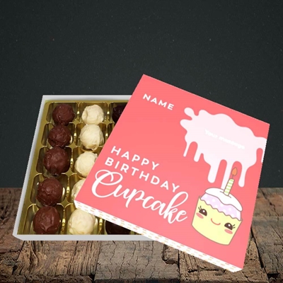 Picture of Cupcake(Without Photo), Birthday Design, Choc 25