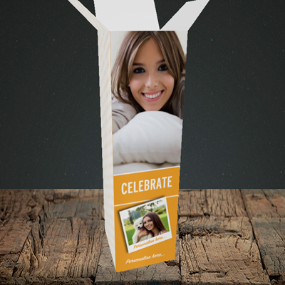 Picture of Photo, Celebration Design, Upright Bottle Box