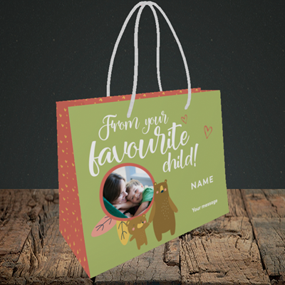 Picture of Favourite Child, Mother's Day Design, Small Landscape Gift Bag