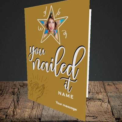 Picture of Nailed It, Graduation Design, Portrait Greetings Card