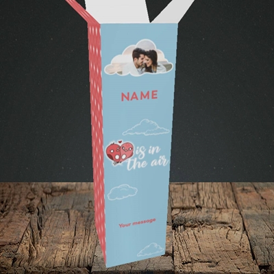 Picture of Love Is In The Air, Valentine's Design, Upright Bottle Box