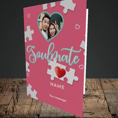 Picture of Soulmate, Valentine's Design, Portrait Greetings Card