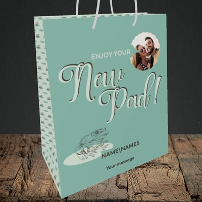 Picture of New Pad, New Home Design, Medium Portrait Gift Bag