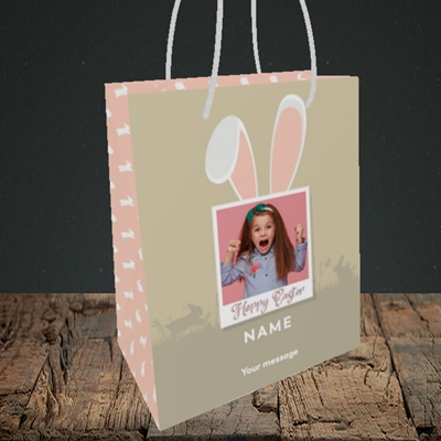 Picture of Hoppy Polaroid, Easter Design, Small Portrait Gift Bag