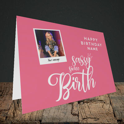 Picture of Sassy, Birthday Design, Landscape Greetings Card