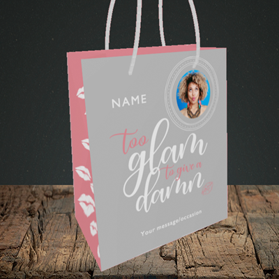 Picture of Glam, Birthday Design, Small portrait Gift Bag