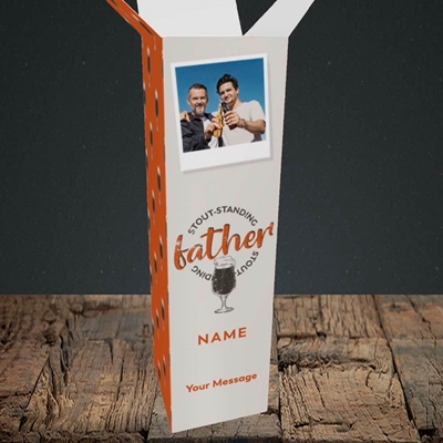Picture of Stout-standing Father, Father's Day Design, Upright Bottle Box