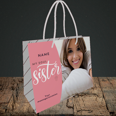 Picture of Soul Sister, Birthday Design, Small Landscape Gift Bag