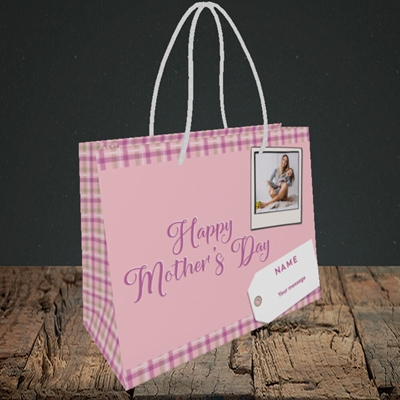 Picture of 2. Polaroid(Chequer), Mother's Day Design, Small Landscape Gift Bag
