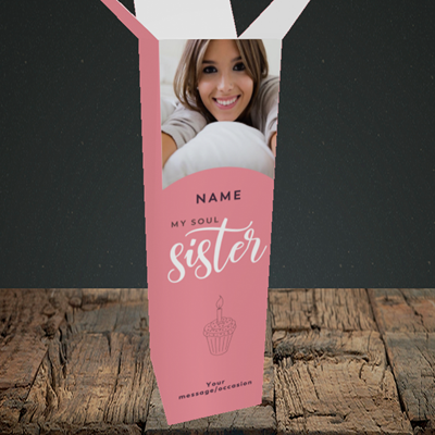 Picture of Soul Sister, Birthday Design, Upright Bottle Box