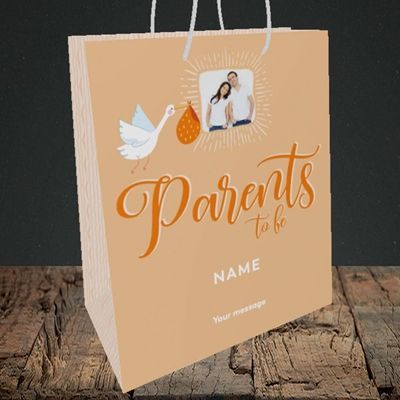 Picture of Parents To Be, Pregnancy Design, Medium Portrait Gift Bag