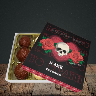 Picture of Love You To Death(Without Photo), Valentine Design, Choc 9