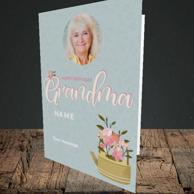 Picture of Grandma, Birthday Design, Portrait Greetings Card