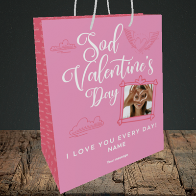 Picture of Sod Valentine's Day, Valentine's Design, Medium Portrait Gift Bag