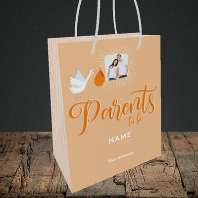 Picture of Parents To Be, Pregnancy Design, Small portrait Gift Bag